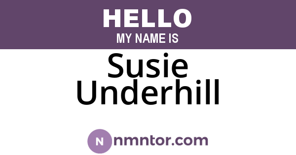 Susie Underhill