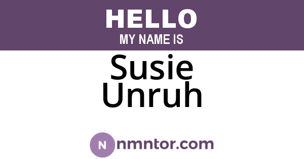 Susie Unruh