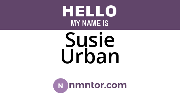 Susie Urban