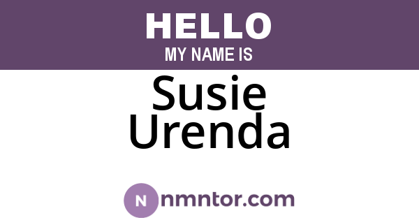 Susie Urenda