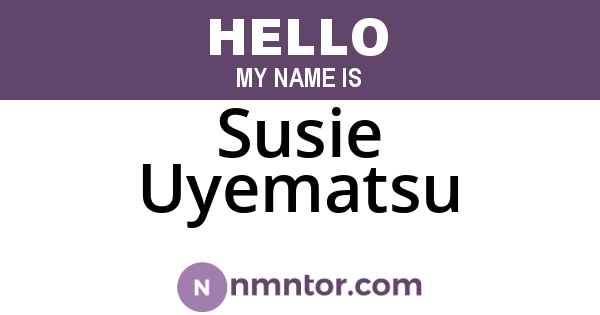Susie Uyematsu