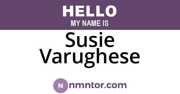 Susie Varughese