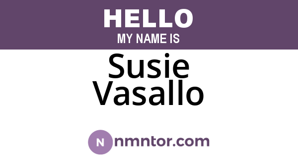 Susie Vasallo