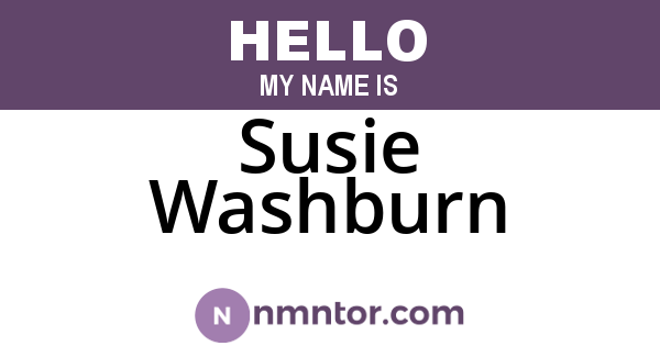 Susie Washburn