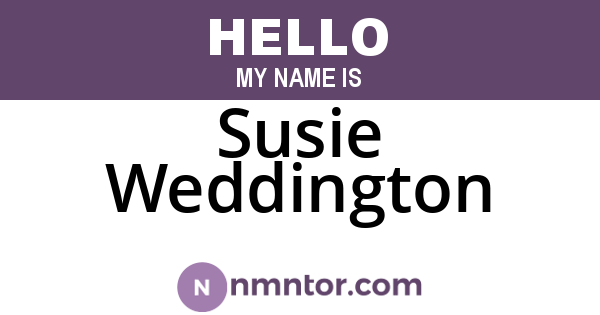 Susie Weddington