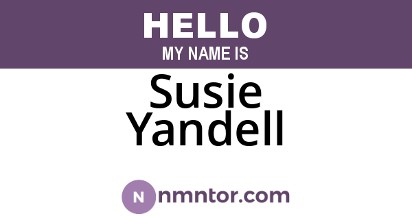 Susie Yandell