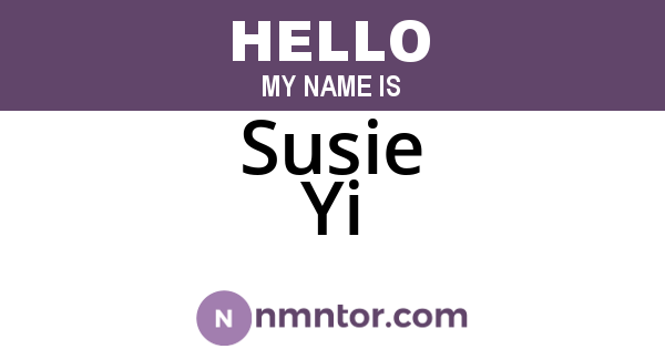 Susie Yi