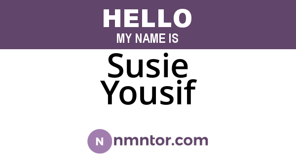 Susie Yousif