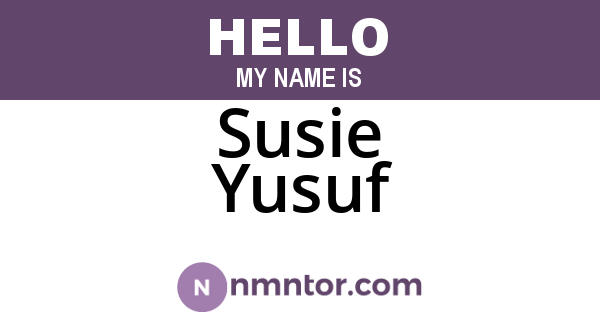 Susie Yusuf