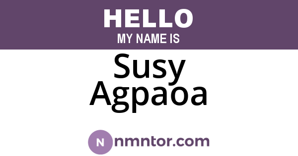 Susy Agpaoa