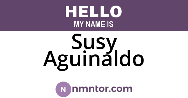Susy Aguinaldo