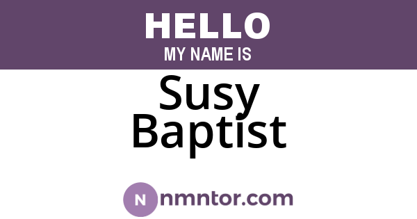 Susy Baptist