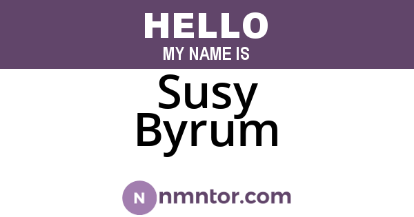 Susy Byrum