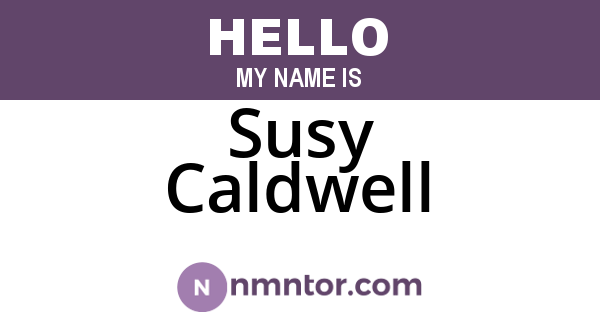 Susy Caldwell