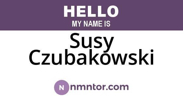 Susy Czubakowski