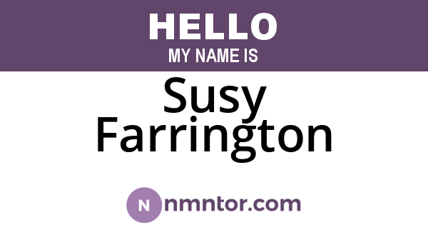 Susy Farrington