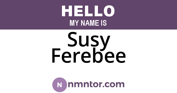 Susy Ferebee