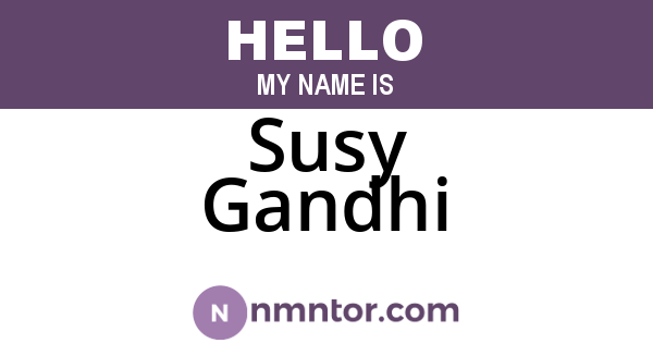 Susy Gandhi