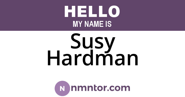 Susy Hardman