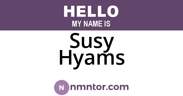 Susy Hyams