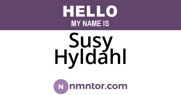 Susy Hyldahl