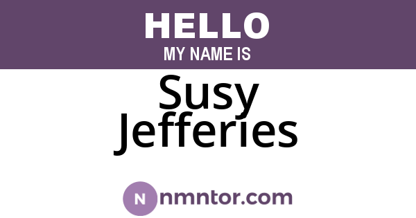 Susy Jefferies