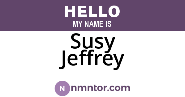 Susy Jeffrey