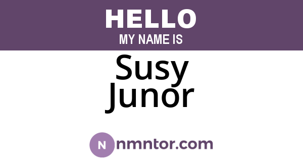 Susy Junor