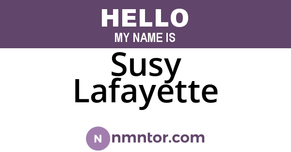 Susy Lafayette