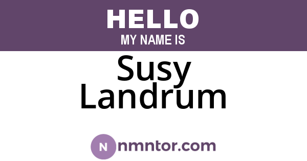 Susy Landrum