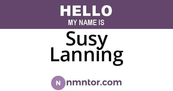 Susy Lanning