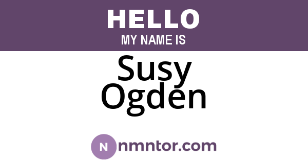 Susy Ogden