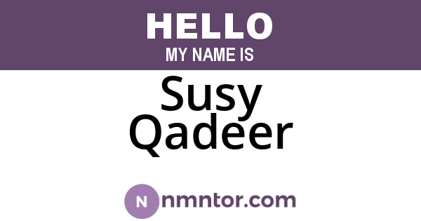 Susy Qadeer