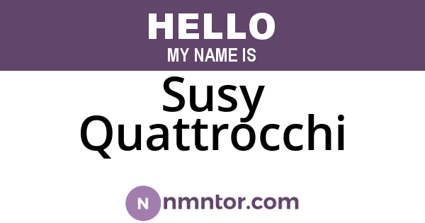 Susy Quattrocchi
