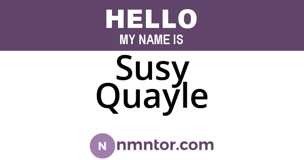 Susy Quayle
