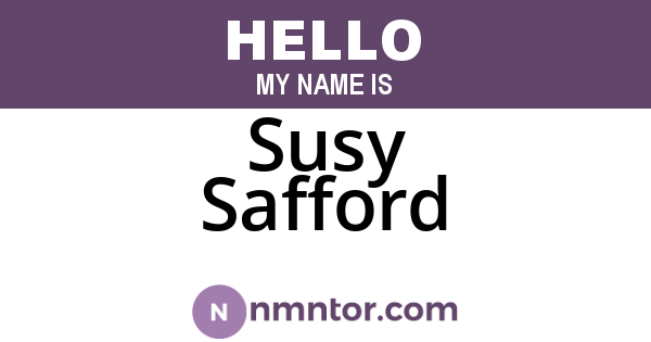 Susy Safford