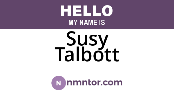 Susy Talbott