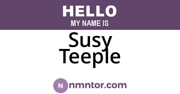 Susy Teeple
