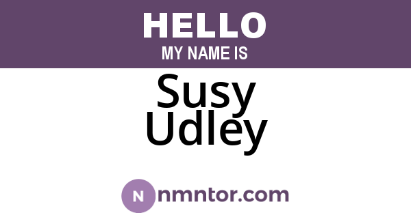 Susy Udley