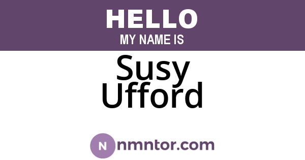 Susy Ufford