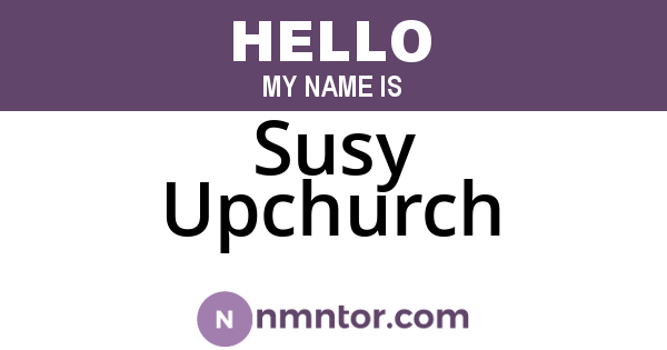 Susy Upchurch