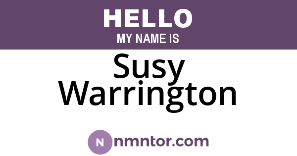 Susy Warrington