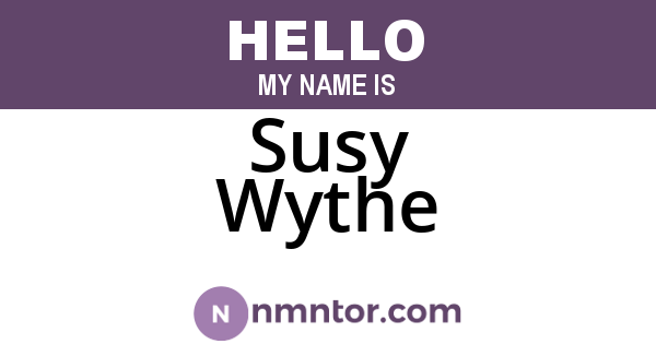Susy Wythe
