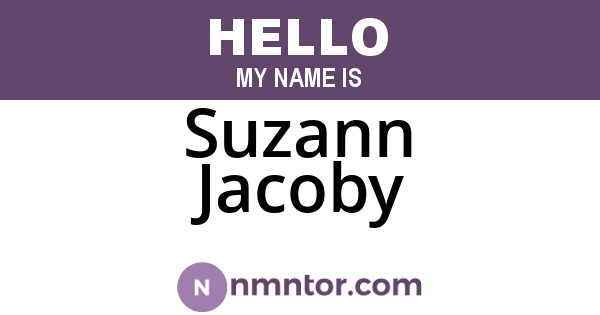 Suzann Jacoby