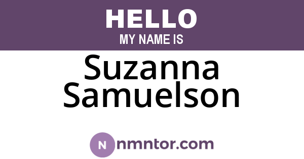 Suzanna Samuelson