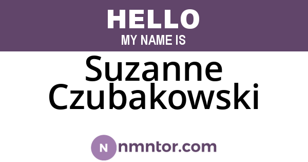 Suzanne Czubakowski