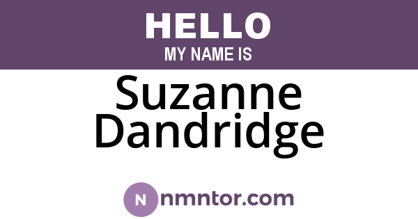 Suzanne Dandridge