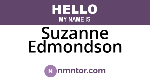 Suzanne Edmondson