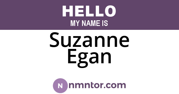 Suzanne Egan