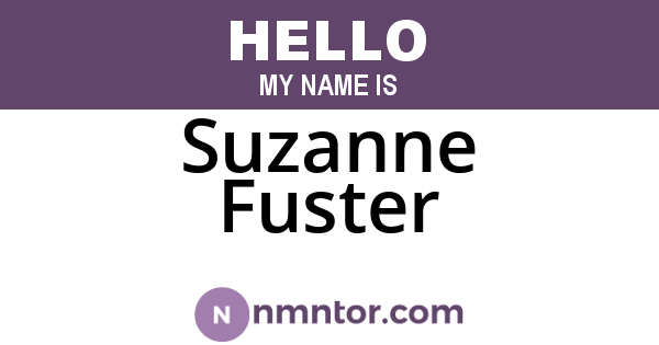 Suzanne Fuster